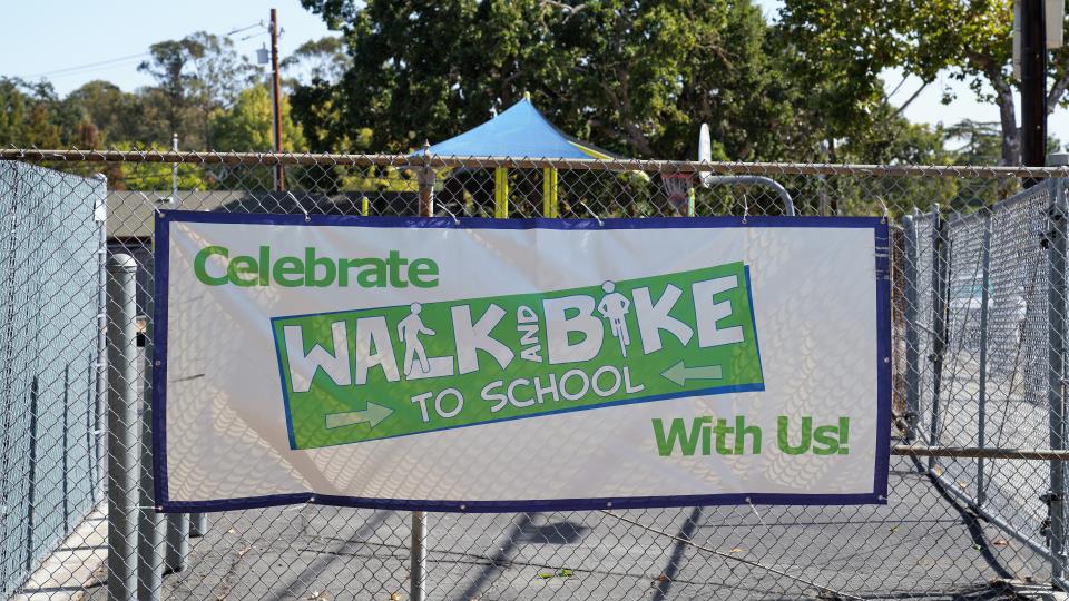 Walk and Bike to School Banner